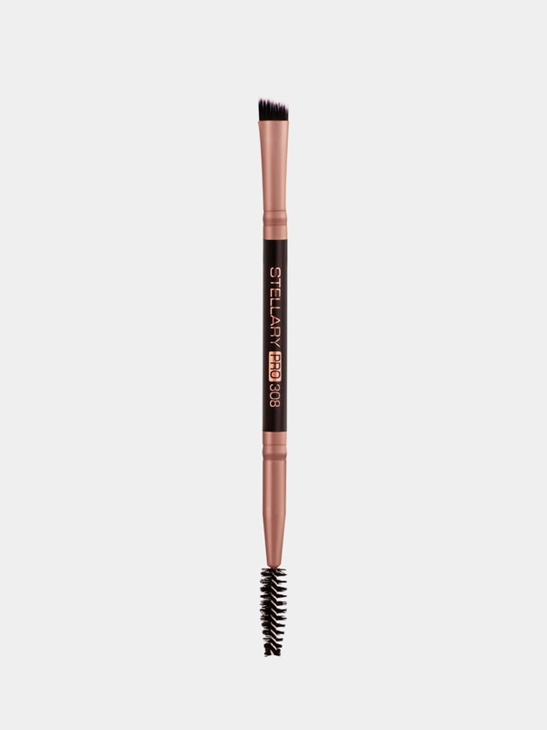 STELLARY Кисть для бровейовей двустор Brush duo 308