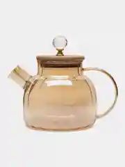 Алый чайник заварочный, с металлическим фильтром, 3 объема