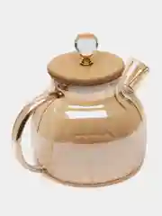 Алый чайник заварочный, с металлическим фильтром, 3 объема