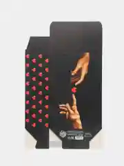 Черный коробка подарочная складная Love, 16 х 23 х 7,5 см