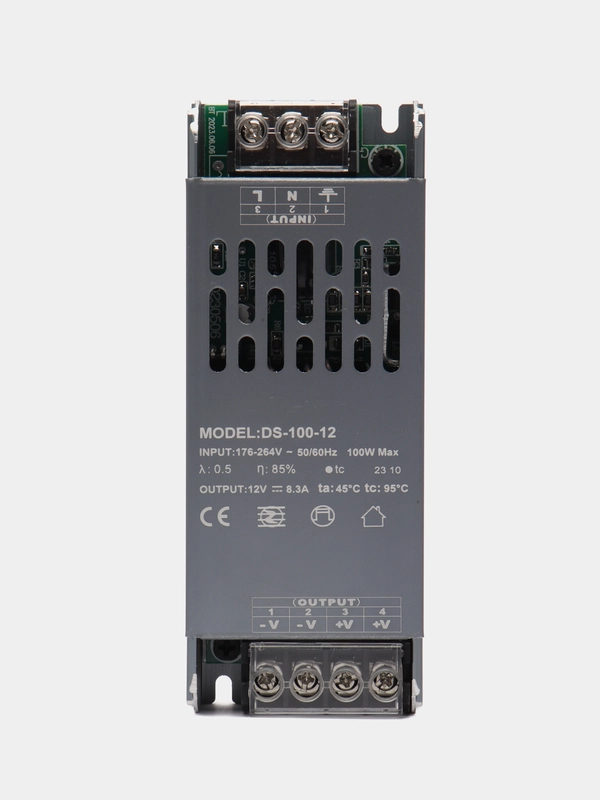 Блок питания для светодиодных лент и модулей 12v, компактный, без вентилятора