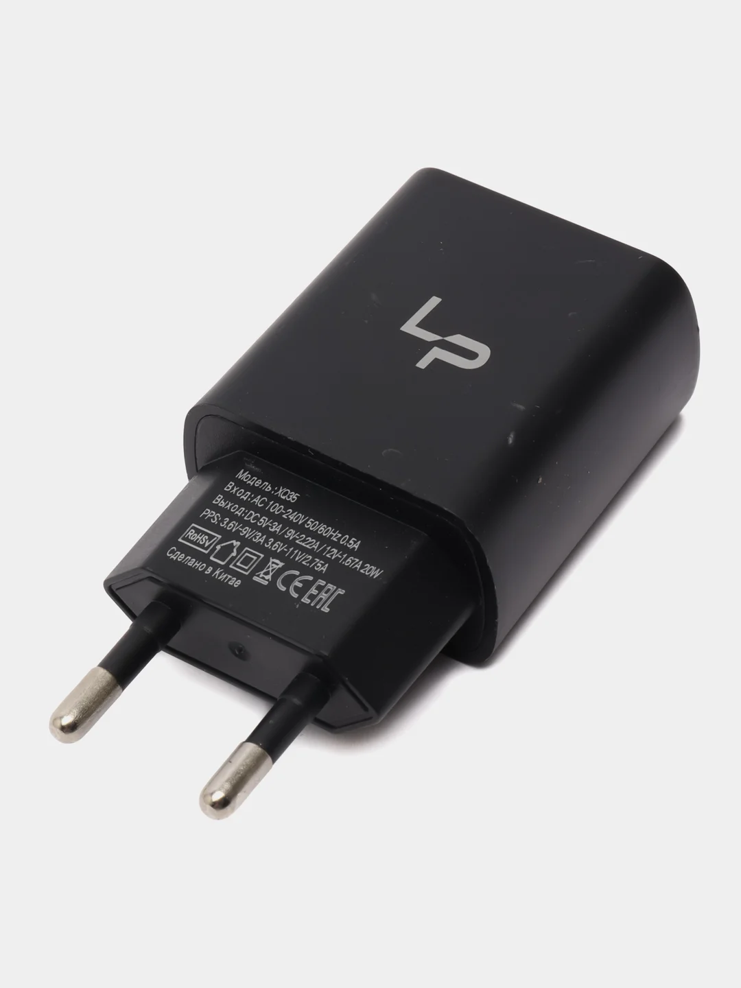 Черный блок питания для iPhone и Android, с быстрой зарядкой, 20W, Type-C