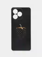 Разноцветный силиконовый чехол на Realme C53/C51 (Реалми С53/С51), прозрачный, с рисунком, защита камеры