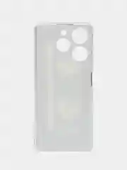 Хром чехол на Tecno Spark 10 Pro (Текно Спарк 10 Про), прозрачный, с рисунком, защита камеры