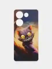 Индиго чехол на Tecno Camon 20/20 Pro 4G (Текно Камон 20/20 Про 4G), с рисунком, защита камеры