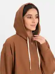Медный спортивный женский костюм, на весну, однотонный, брюки, толстовка с капюшоном