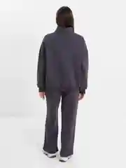 Угольный женский костюм теплый, двойка