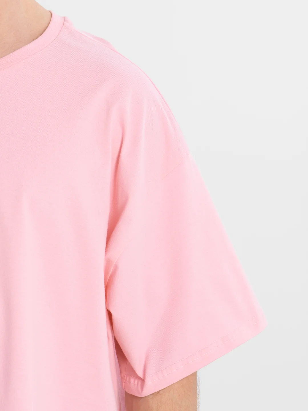 Розовый футболка Oversize