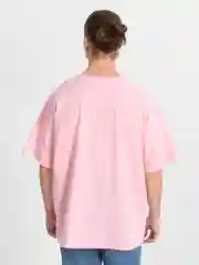 Розовый футболка Oversize
