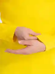 Желтый мужская водолазка