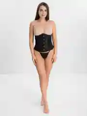 Черный корсет утягивающий на шнуровке