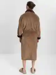 Коричневый халат мужской теплый