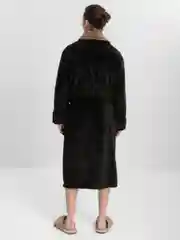 Тёмно-бордовый халат мужской теплый