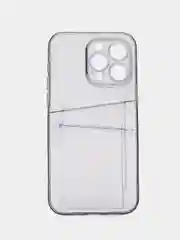 Черный чехол для айфон 11 12 iPhone 13 14 15 / 7 8 / Pro Max Plus / XR / XS, силиконовый для карт