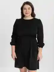 Угольный платье в горошек, короткое