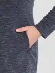 Трикотажное платье с капюшоном