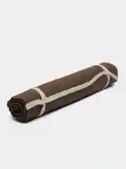 Коричневый банный лежак с вышивкой, коврик для бани, 150 х 50 см