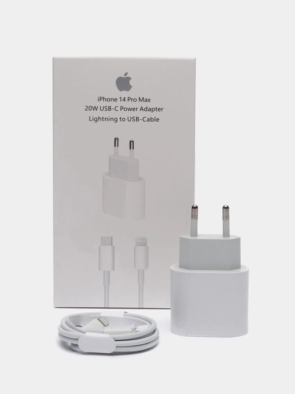Зарядное устройство для iPhone, Айфон, блок питание и кабель, 20W
