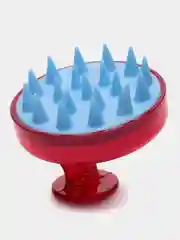 Красный массажная щетка для мытья волос и кожи головы