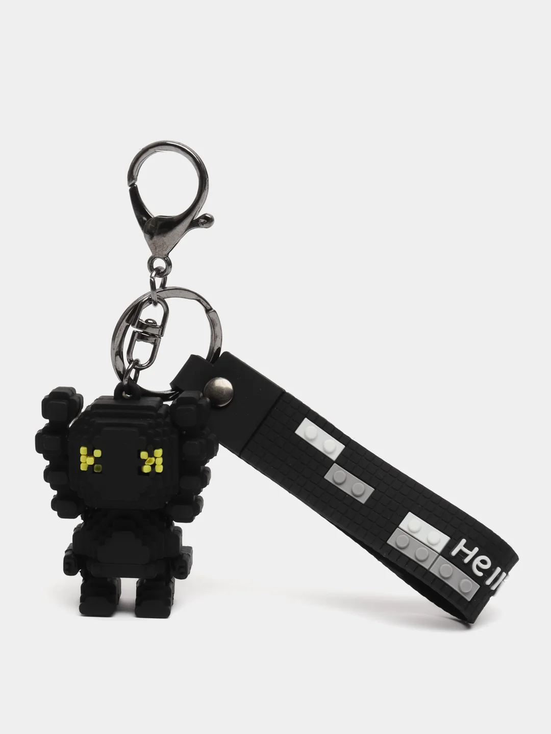 Черный брелок-игрушка Kaws для ключей, сумки, рюкзака