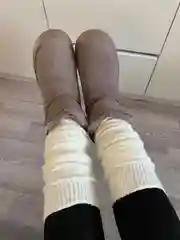 Гетры женские белые, шерстяные, теплые