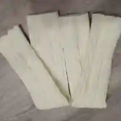 Гетры женские белые, шерстяные, теплые