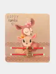Браслет-оберег "Красная нить" Happy family, мама рядом, набор 2 штуки, цвет золото, 5,5 см