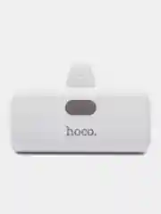 Белый повербанк с дисплеем Hoco J116, 5000 мАч, разъём Type-C, power bank, внешний аккумулятор