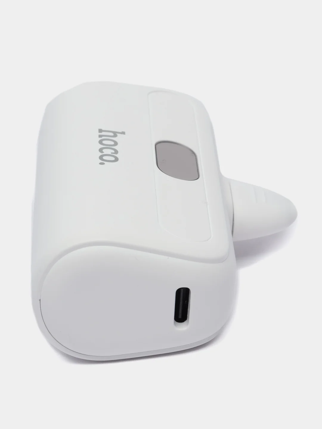 Белый повербанк с дисплеем Hoco J116, 5000 мАч, разъём Type-C, power bank, внешний аккумулятор