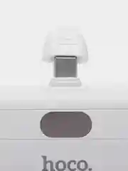 Белый повербанк с дисплеем Hoco J116, 5000 мАч, разъём Type-C, power bank, внешний аккумулятор