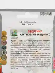 Семена Поиск Георгина "Кактус фловеред микс", 0,2 грамма