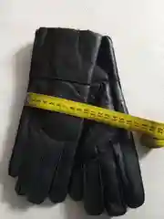 Черный перчатки женские из овчины, дубленчатая кожа