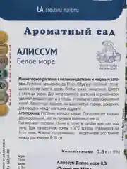 Семена Алиссум "Белое море", Поиск, 0,3 г