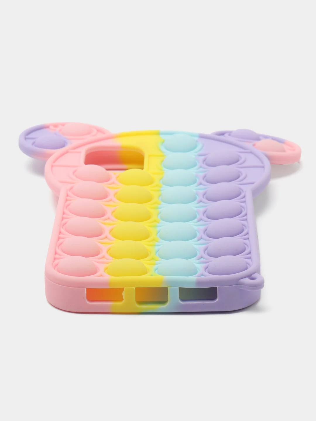 Голубой чехол для iPhone 11, серия Pop it, антистресс