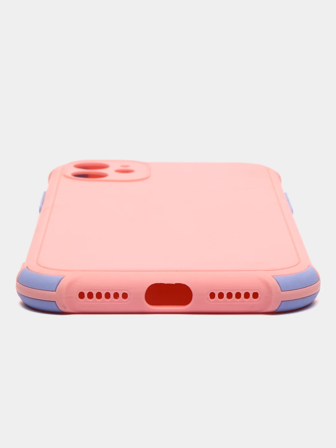 Розовый противоударный чехол для iPhone 12 Pro Max/Oppo Realme C3, силиконовый