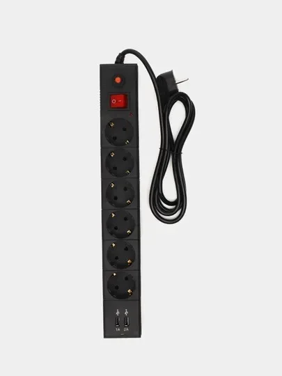 Белый сетевой фильтр-удлинитель с USB Buro, удлинитель юсб, 1,8 м / 3 м / 5 м