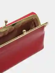 Красный женский кошелек из эко-кожи