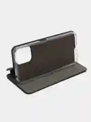 Черный чехол-книжка для Xiaomi Redmi 12 (Сяоми Редми 12)