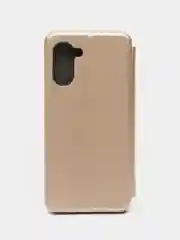 Золотой чехол-книжка для Realme 10 (Реалми 10), из экокожи