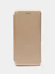 Золотой чехол-книжка для Realme 10 (Реалми 10), из экокожи