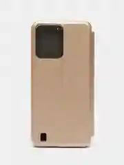 Золотой чехол-книжка для Realme C31 (Реалми С31), из экокожи