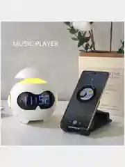НОЧНИК ЭЛЕКТРОННЫЙ,СВЕТИЛЬНИК БЕСПРОВОДНАЯ КОЛОНКА,ЧАСЫ С ПОДСВЕТКОЙ И BLUETOOTH БУДИЛЬНИК