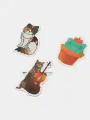 Бордовый набор наклеек с кошками, стикеры котики и лапки, детские, для девочек, 50 штук