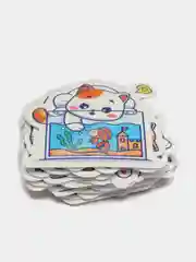 Бронзовый набор наклеек с кошками, стикеры котики и лапки, детские, для девочек, 50 штук