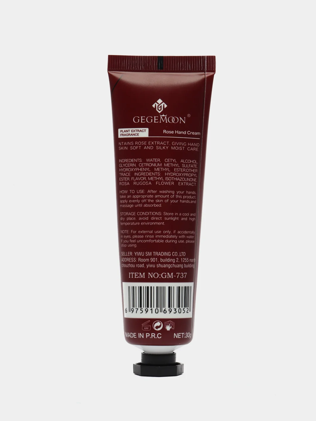 Пастельно-коралловый крем для рук с натуральными экстрактами Hand Cream Plant Extrac, питательный, увлажняющий
