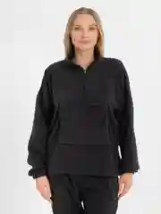 Черный спортивный женский костюм: худи и штаны, двухсторонний флис