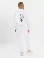 Белый костюм женский, на флисе