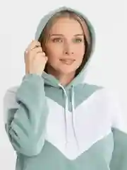 Мятный спортивный костюм женский: худи и штаны, на флисе, оверсайз
