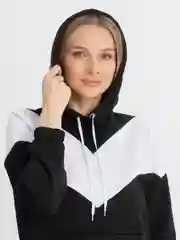 Черный спортивный костюм женский: худи и штаны, на флисе, оверсайз