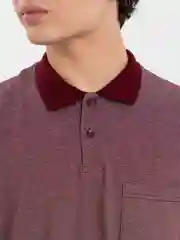 Бордовый поло мужское